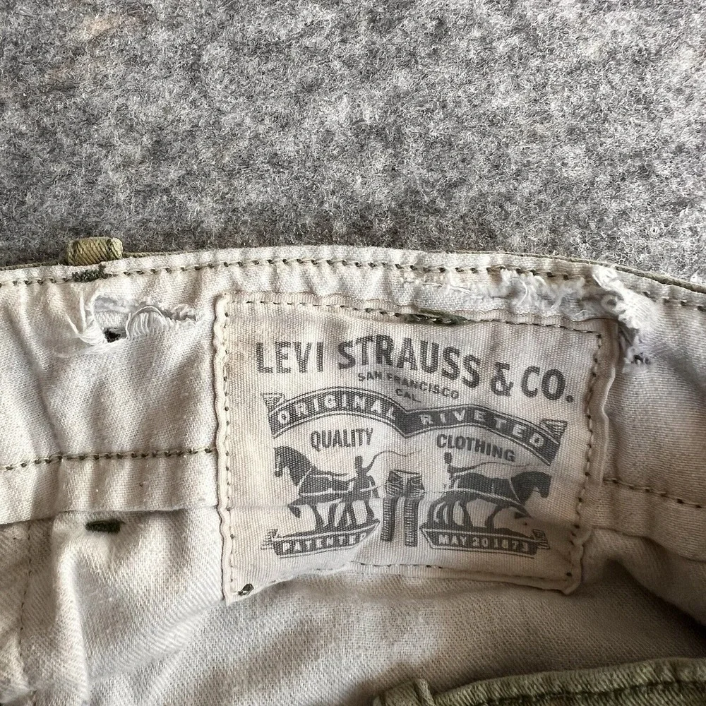 Levi's‎ Cargo Slim Straight Mens 32x32 Green Camo READ